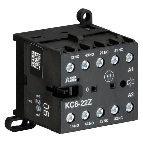 KC6-22Z-01, CONTROL RELAY, 2NO 2NC, 24VDC, PK 10